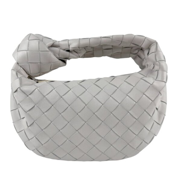 BOTTEGA VENETA White Leather Intrecciato Bag - Picture 1 of 5
